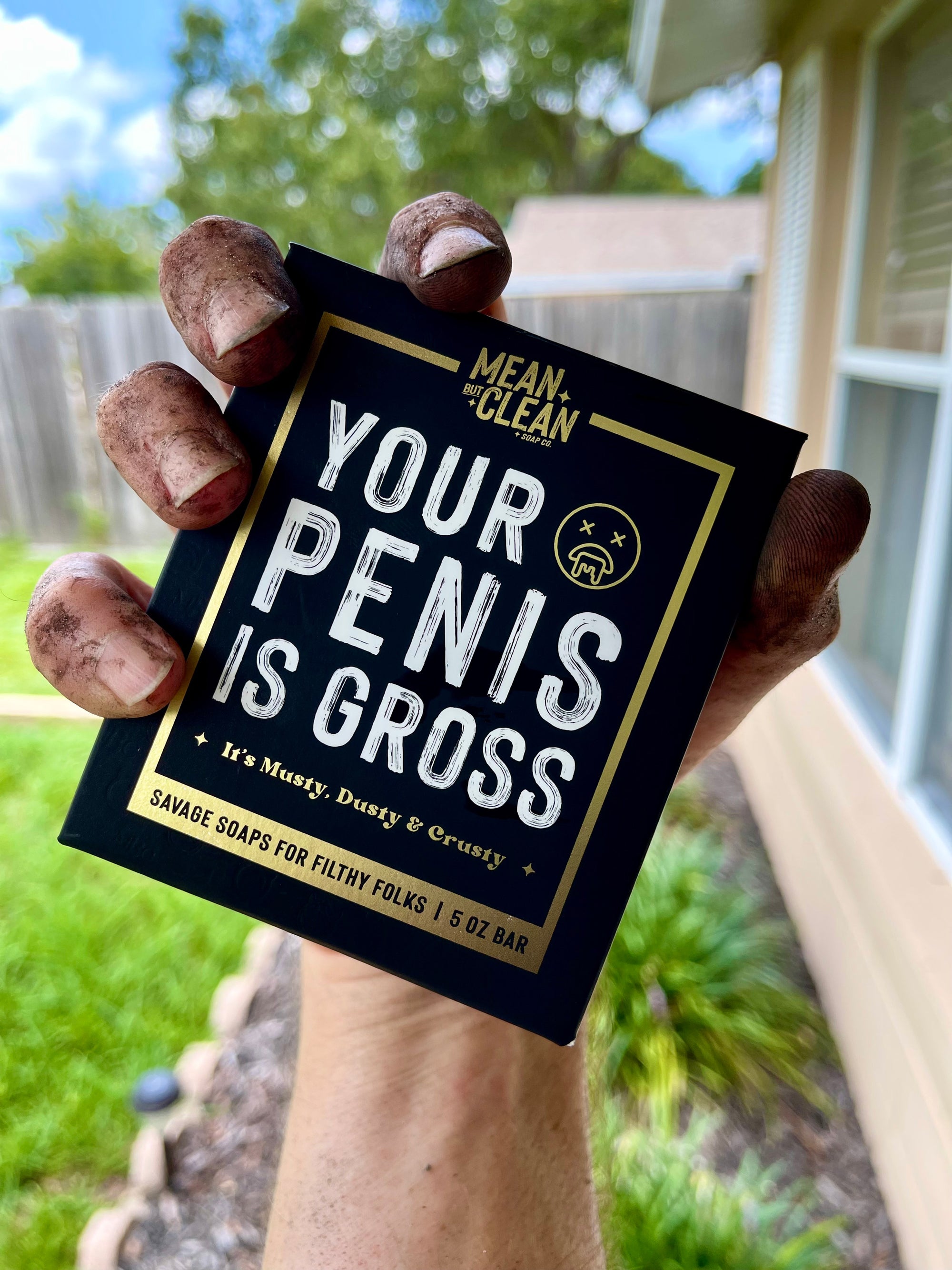 Your Penis Is Gross - Orange Pine Tar Soap - Natural Handmade Soap - Funny Gag Gift For Friends - Savage Soaps For Filthy Folks