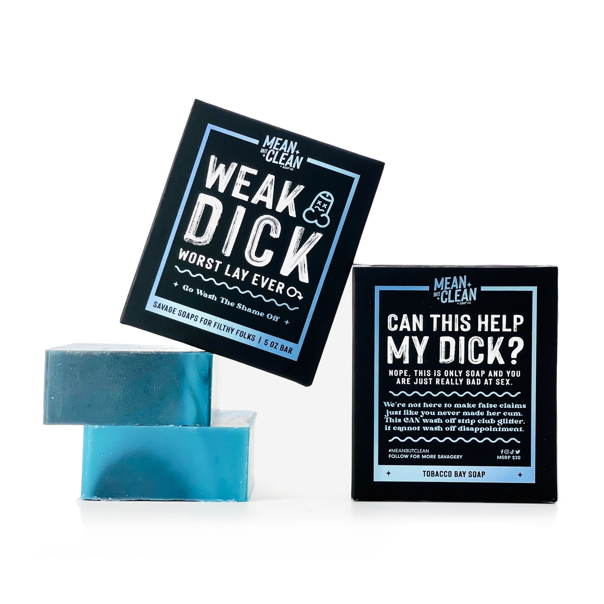 Weak Dick - Tobacco Bay Soap Soap - Natural Handmade Soap - Funny Gag Gift For Friends